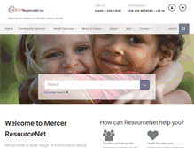 Tablet Screenshot of mercerresourcenet.org